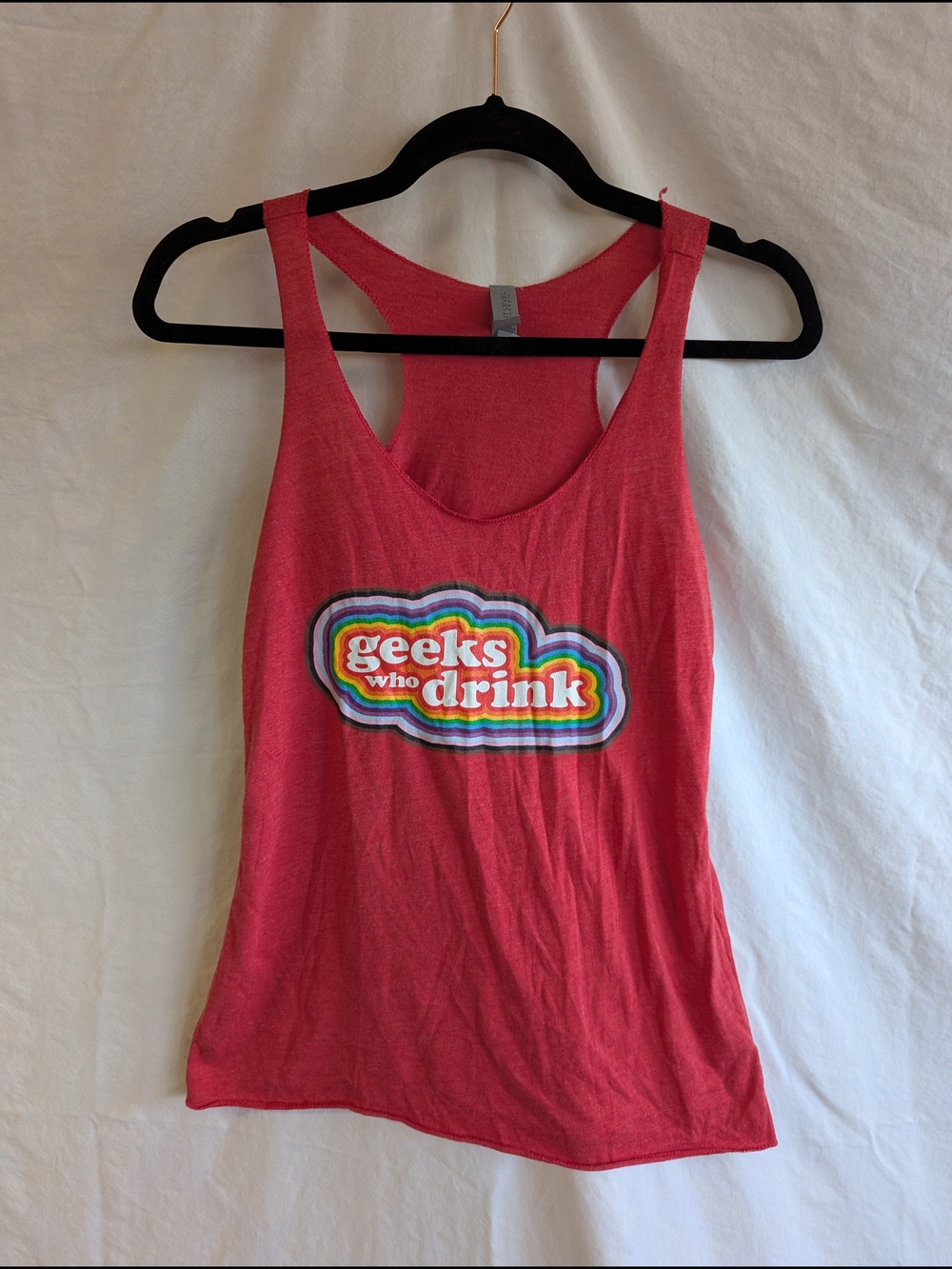 🌈 Next Level Apparel Coral Racerback Tank with Logo